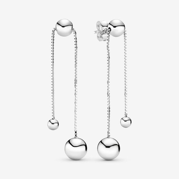 string of beads earrings